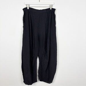 Grizas Black and Brown Check 100% Silk Balloon Pants Women's Size Medium